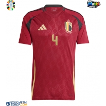 Moški Nogometni dresi Belgija Wout Faes #4 Domači EP 2024 Kratek Rokav